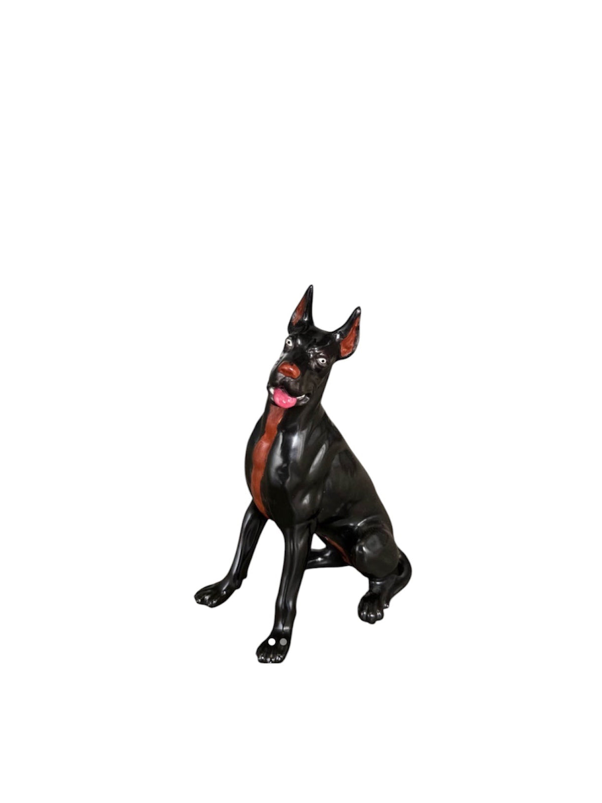 Italian Ceramic Small Great Dane Sculpture