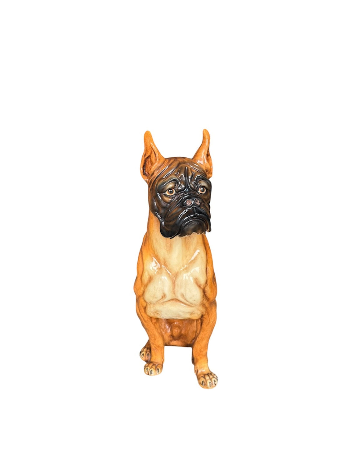 Ceramic Boxer Dog Figurine 1960s