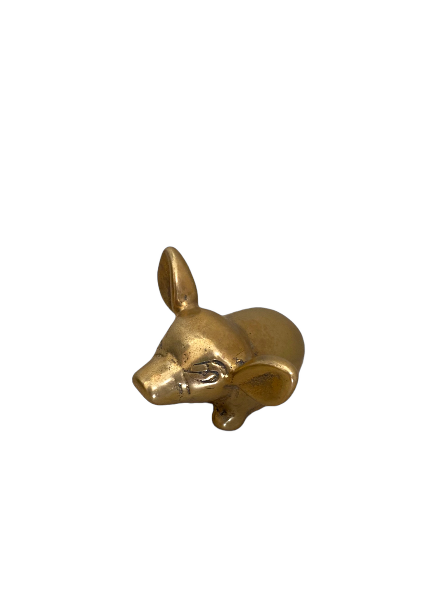 Tiny Mouse Brass Figure