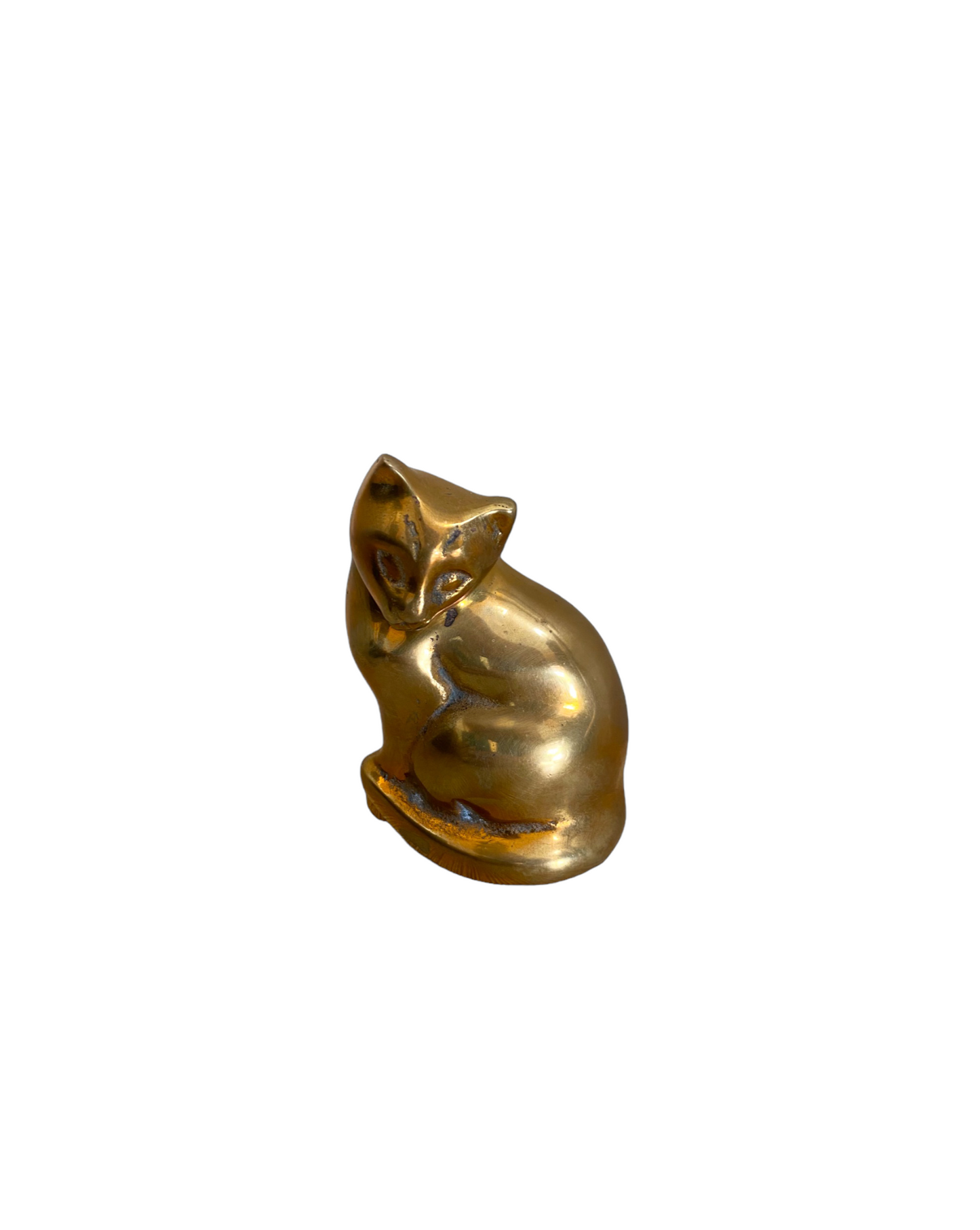 Cat Brass Figure