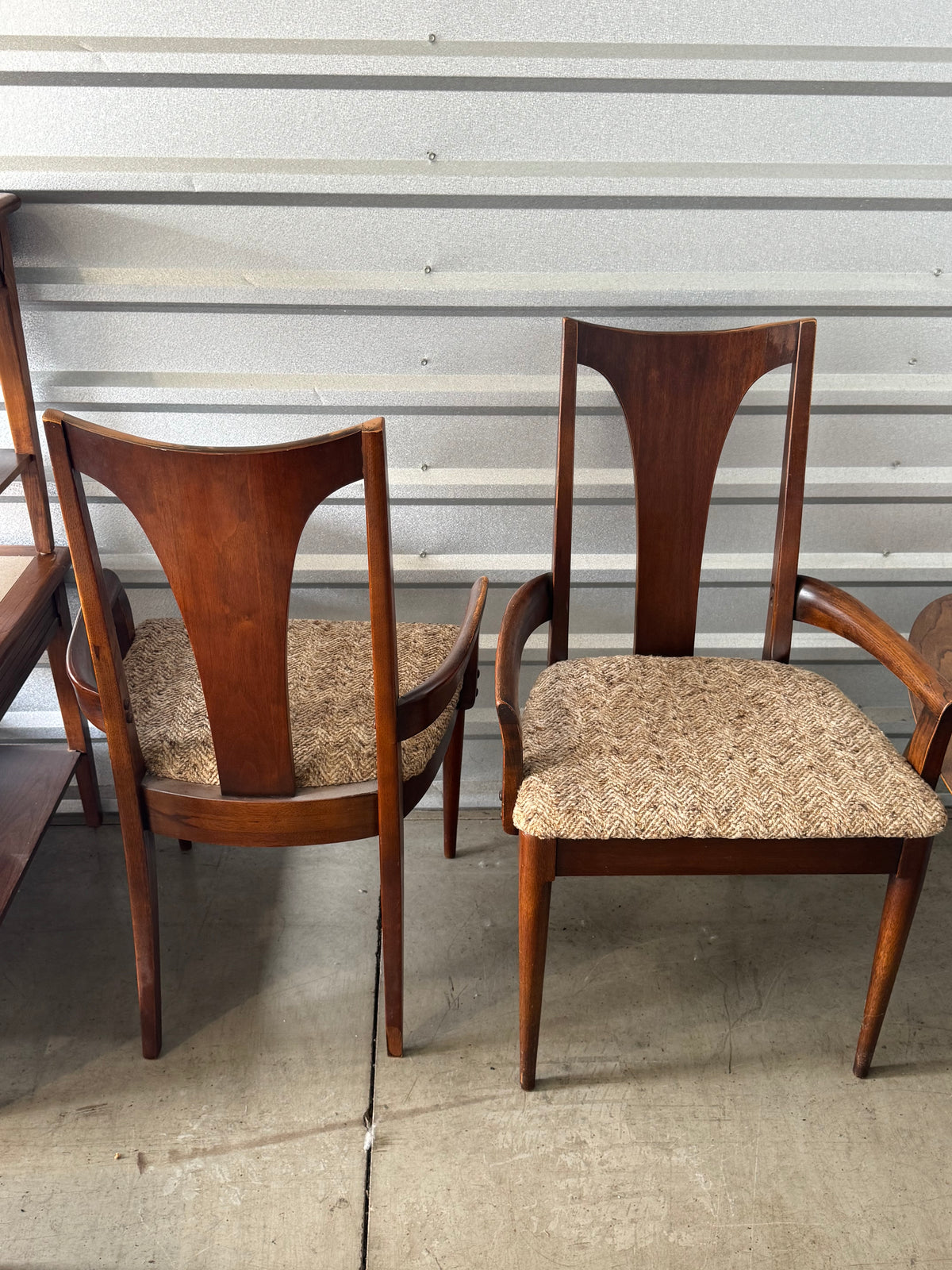 Broyhill Brasilia "Sculpta" Dining Armchairs, Pair