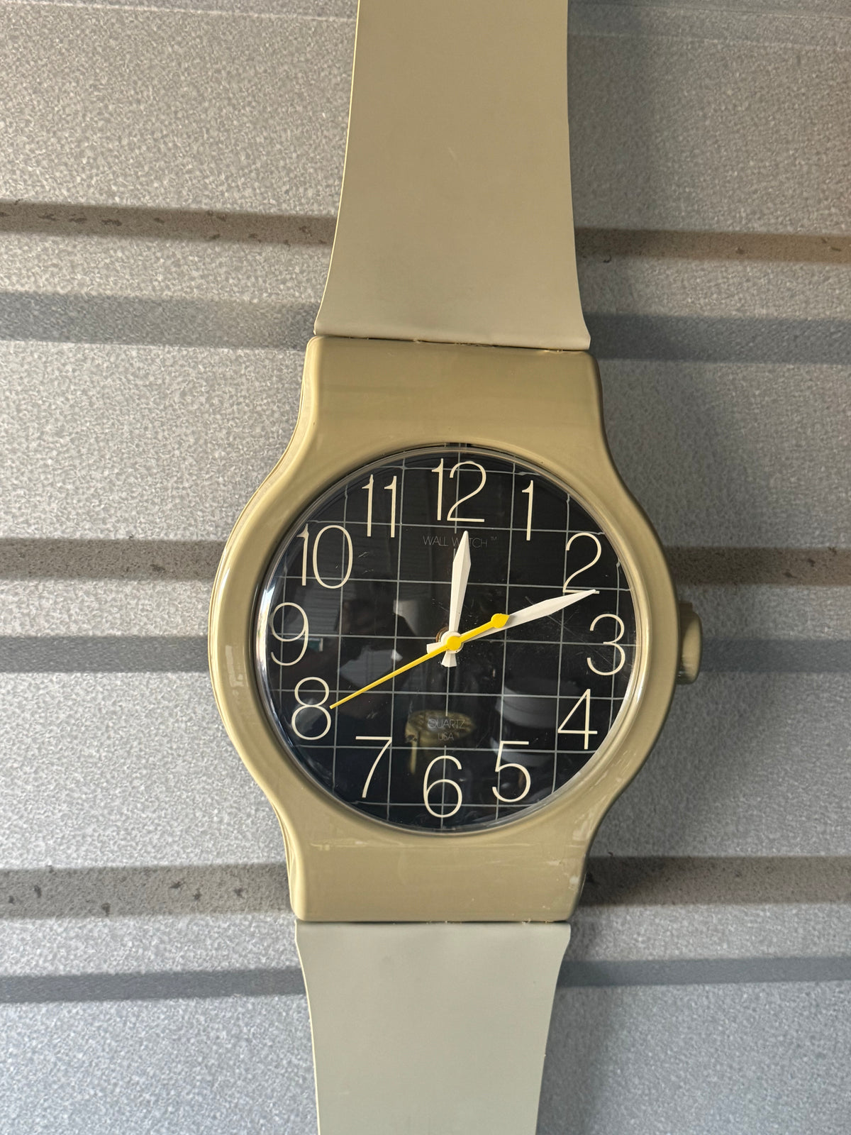 Oversized Mid-Century Wristwatch-Style Wall Decor Clock