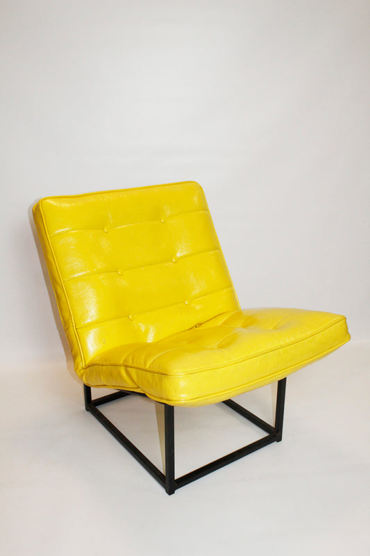 Home Crest Naugahyde 1960s lounge accent chair