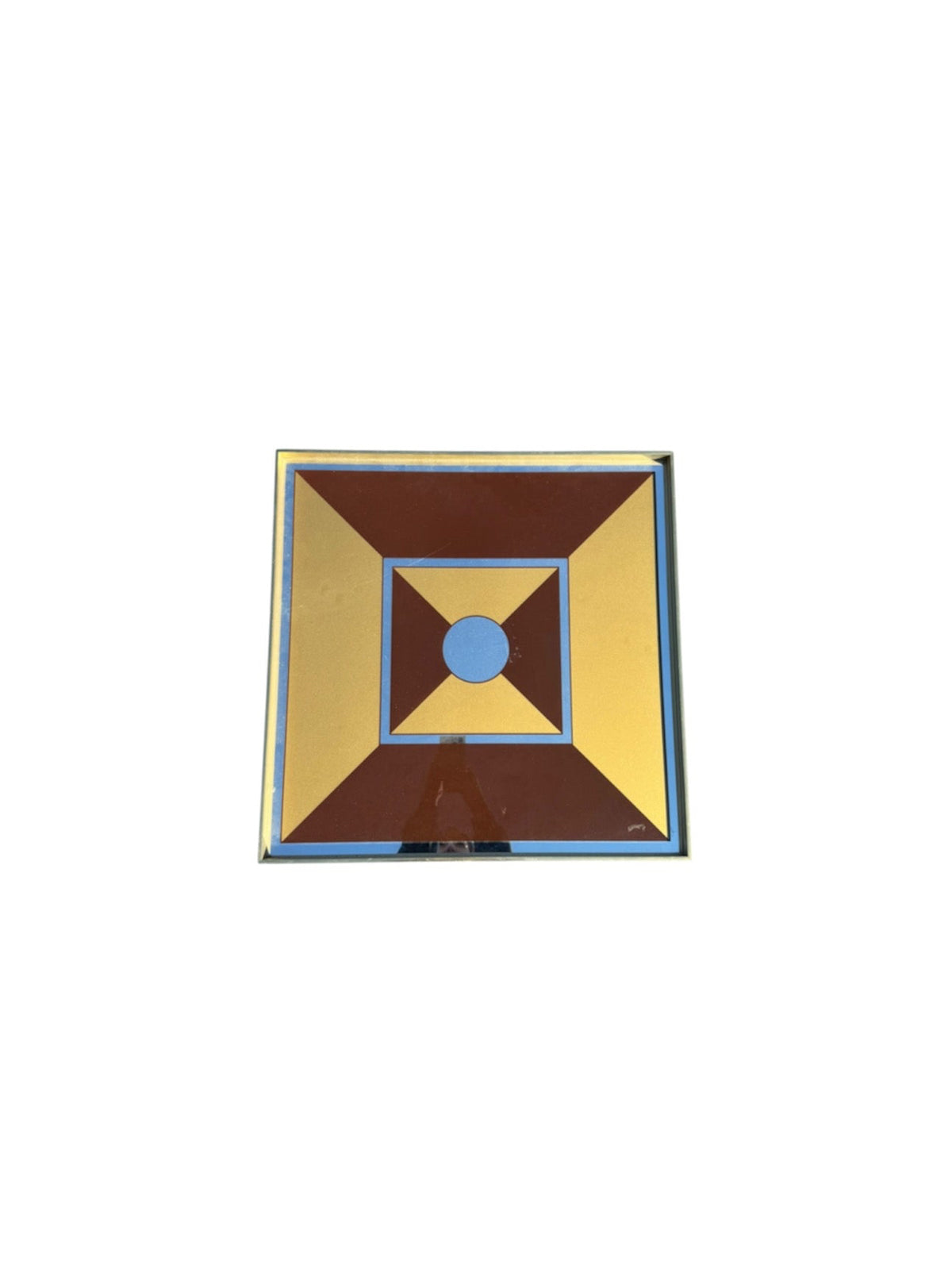 Mid Century Turner Geometric Mirrored Wall Panel