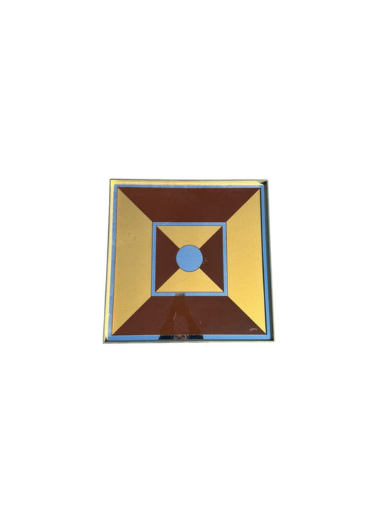 Mid Century Turner Geometric Mirrored Wall Panel