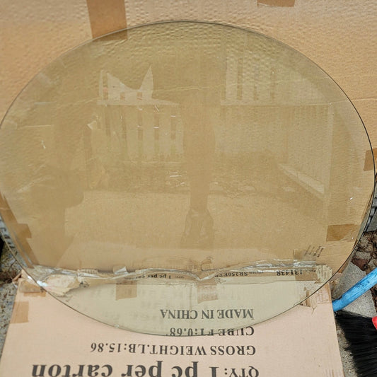 Two pieces of table top glass replacements