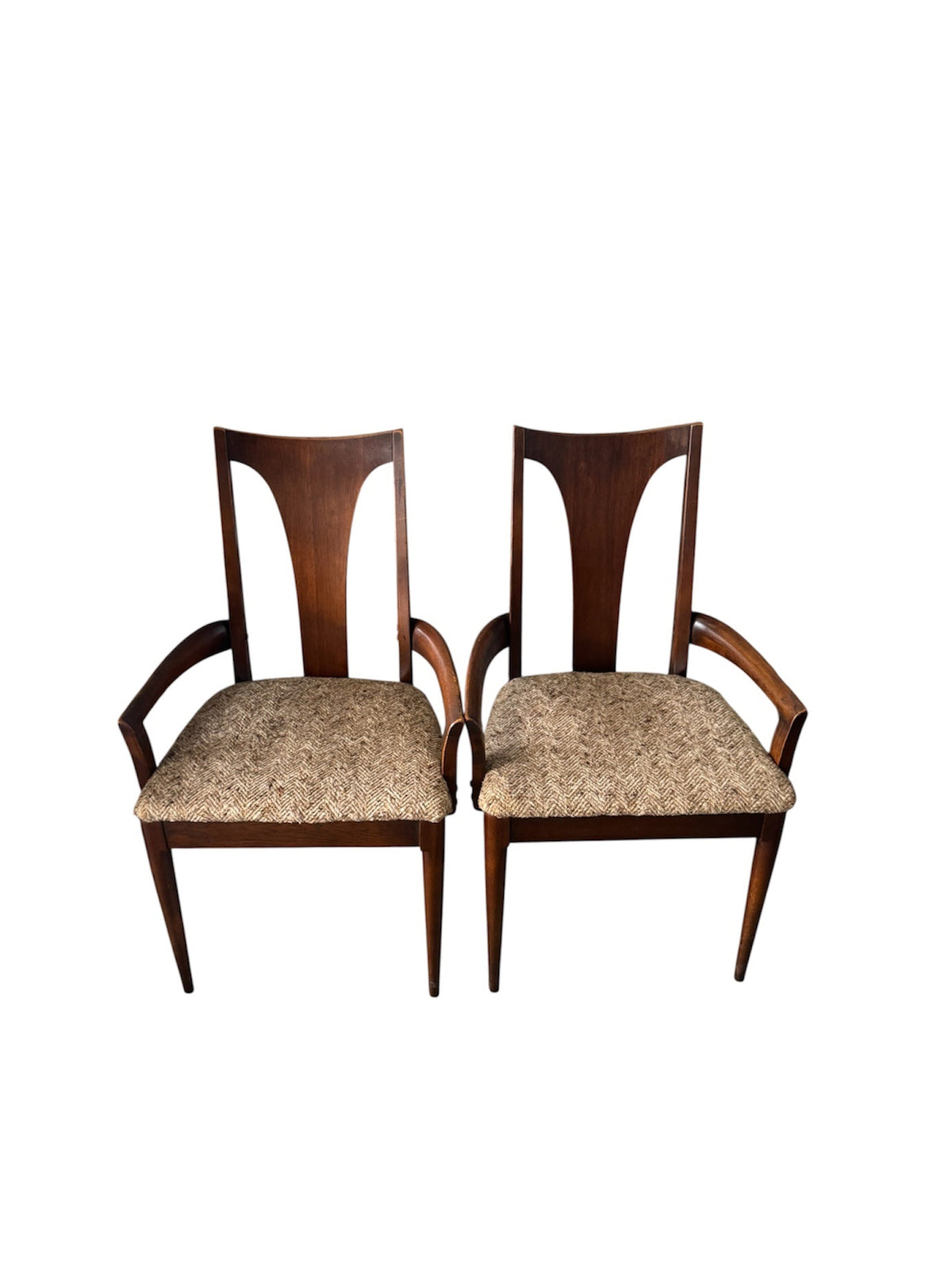 Broyhill Brasilia "Sculpta" Dining Armchairs, Pair