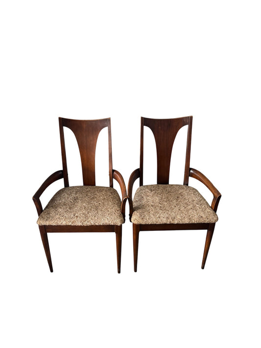 Broyhill Brasilia "Sculpta" Dining Armchairs, Pair