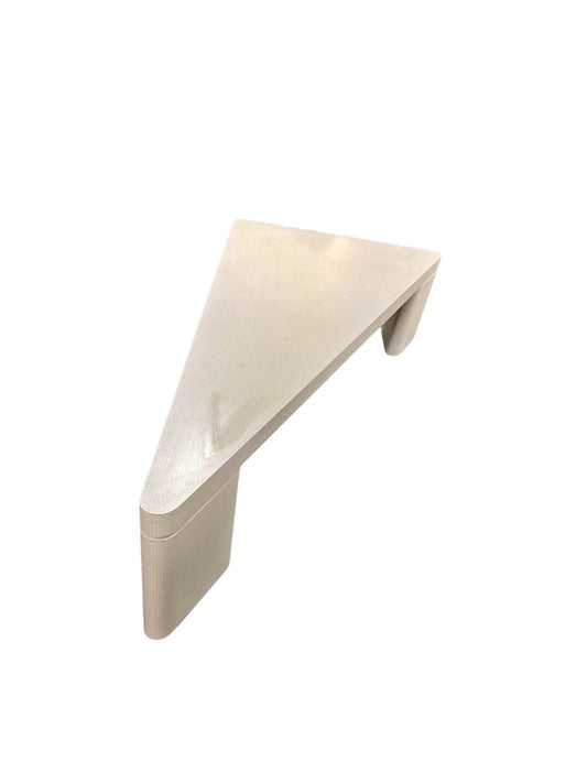 Postmodern Custom Triangular Wood and Formica Coffee Table