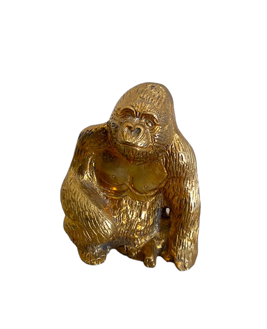 Gorilla Brass Figure