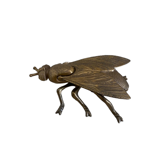 Italian Fly Brass Figure Ashtray