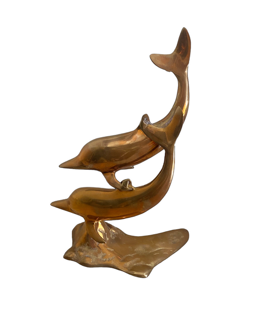 Dolphin Brass Figure