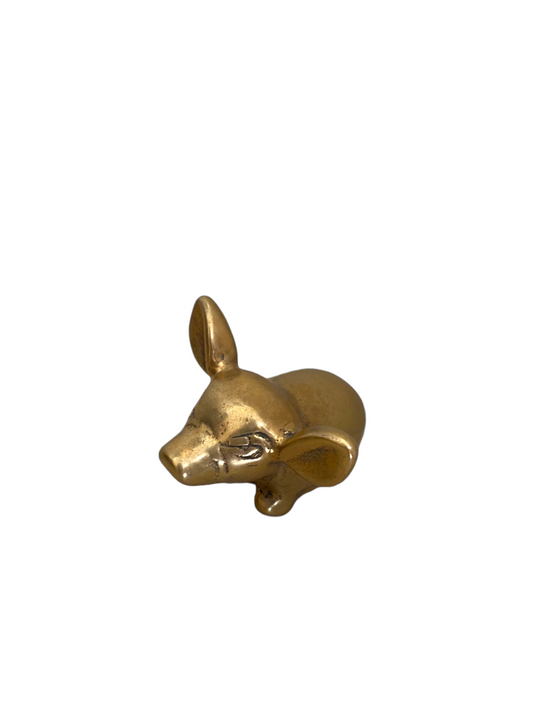 Tiny Mouse Brass Figure