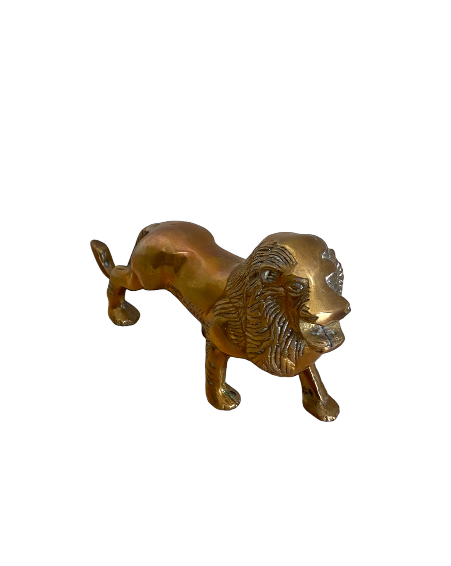 Lion Brass Figure