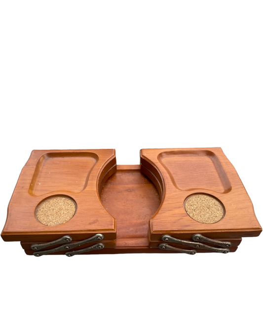 Wooden MCM Collapsible Serving Tray